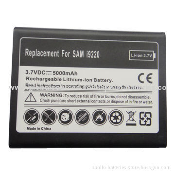 Rechargeable 3.7V/5000mAh Li-ion Battery Pack for Samsung Galaxy Note/I9220/i717